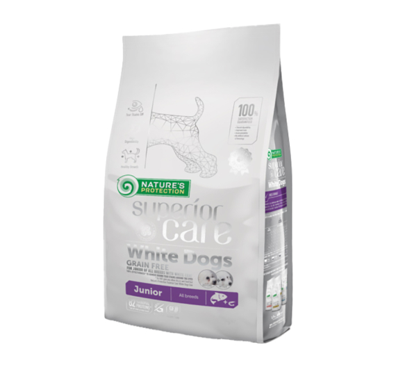 Nature's Protection White Dog Salmon Grain Free Junior 1.5kg