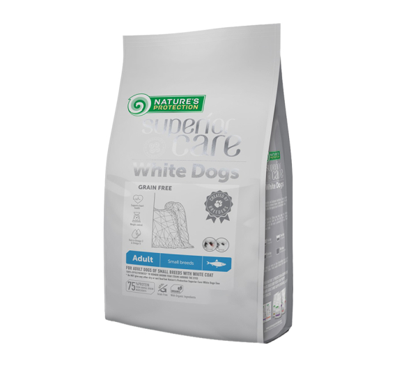 Nature's Protection White Dog Herring Grain Free Adult Mini 1.5kg