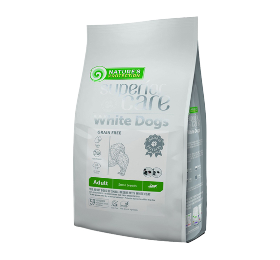 Nature's Protection White Dog Insect Grain Free Adult Mini 1.5kg