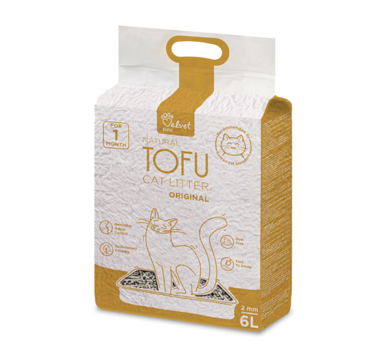 Velvet Paw Tofu Cat Litter Original 6L