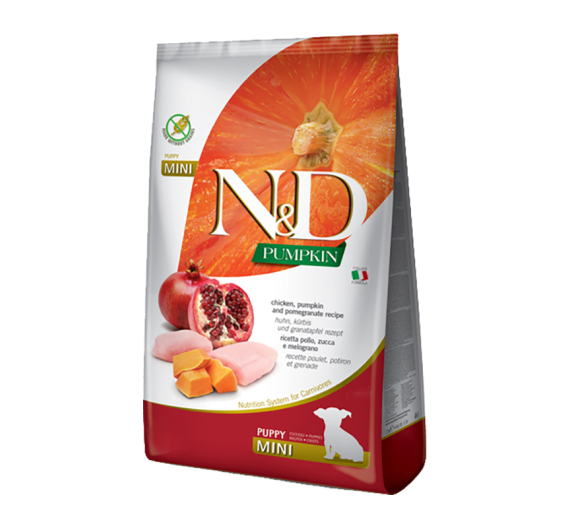 N&D Pumpkin Grain Free Chicken & Pomegranate Puppy Mini 2.5kg