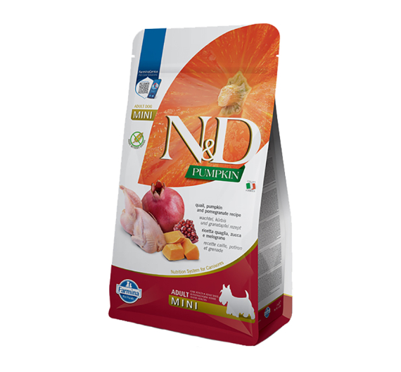 N&D Pumpkin Grain Free Quail & Pomegranate Adult Mini 2kg