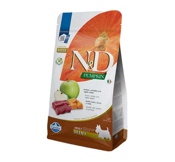 N&D Pumpkin Grain Free Venison & Apple Adult Mini 2kg