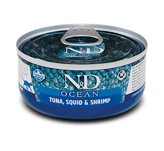 N&D Ocean Grain Free Tuna, Squid & Shrimp 80gr