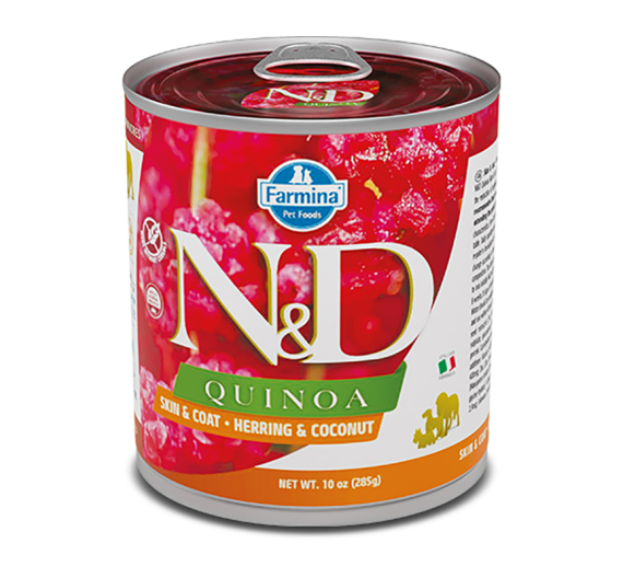 N&D Quinoa Grain Free Skin & Coat Herring 285gr