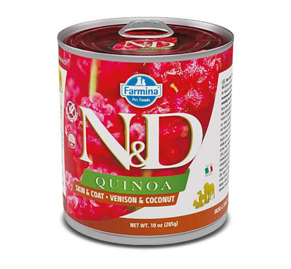 N&D Quinoa Grain Free Skin & Coat Venison 285gr