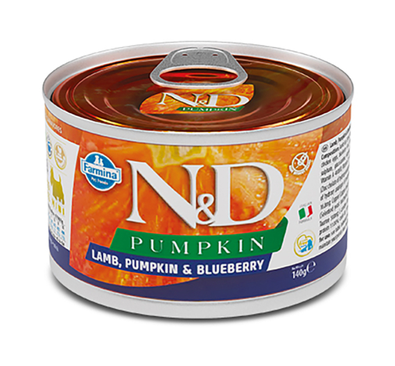 N&D Pumpkin Grain Free Lamb & Blueberry Adult Mini 140gr