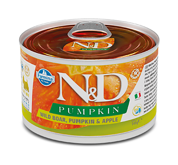 N&D Pumpkin Grain Free Boar & Apple Adult Mini 140gr