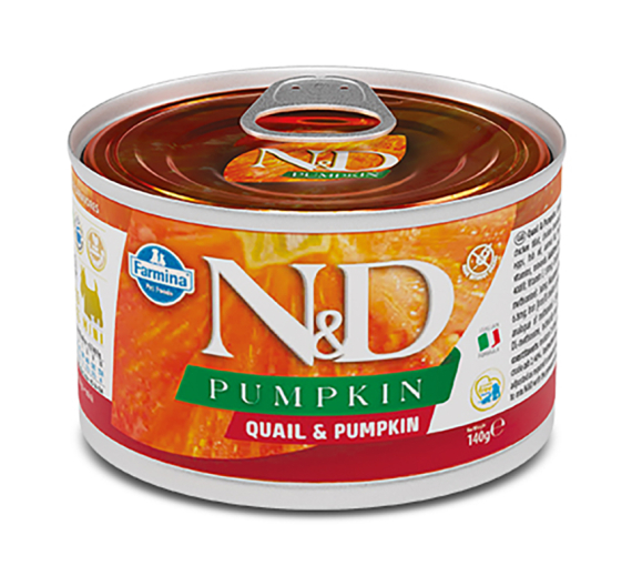 N&D Pumpkin Grain Free Quail Adult Mini 140gr