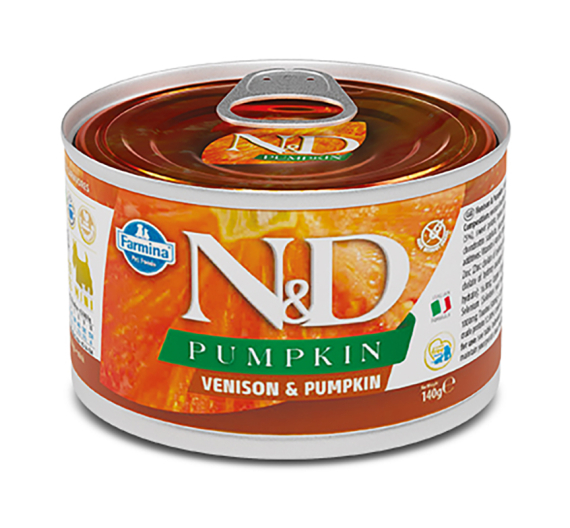 N&D Pumpkin Grain Free Venison Adult Mini 140gr