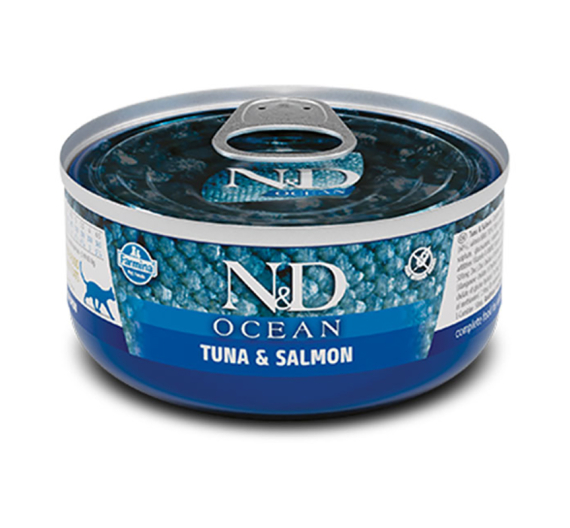 N&D Ocean Grain Free Tuna & Salmon 80gr