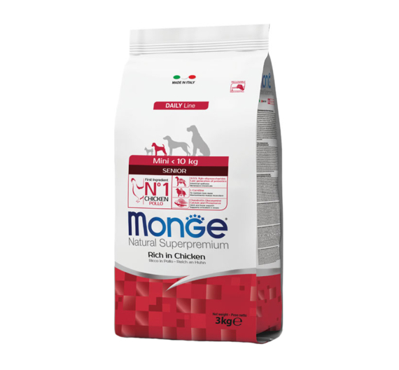 Monge Dog Senior Mini Chicken 3kg