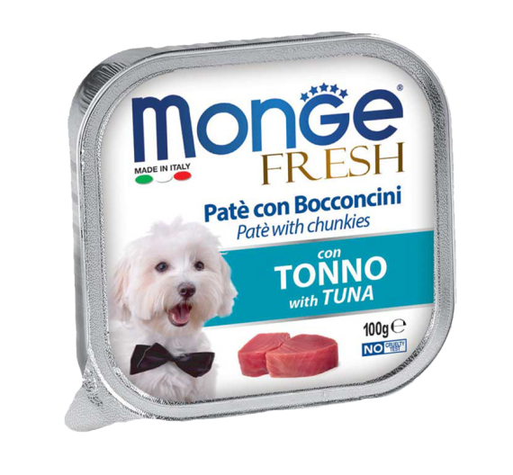 Monge Dog Pate & Chunkies with Tuna 100gr