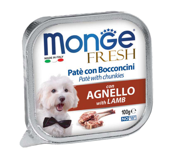 Monge Dog Pate & Chunkies with Lamb 100gr
