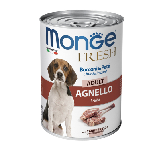 Monge Dog Pate & Chunks Adult Lamb 400gr