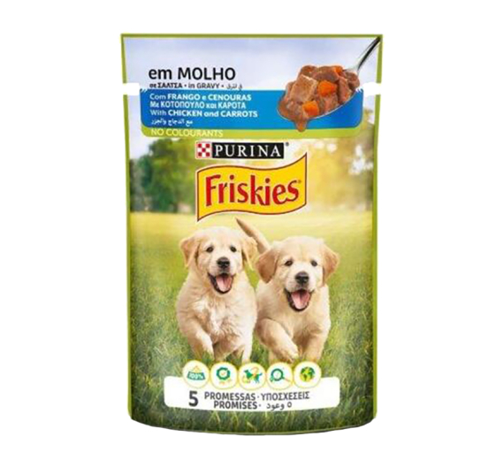 Friskies Dog Βοδινό, Κοτόπουλο & Λαχανικά σε Σάλτσα 400gr