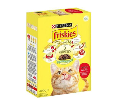 Friskies Cat Βοδινό, Κοτόπουλο & Συκώτι 400gr