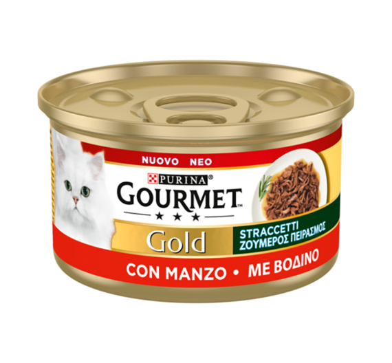 Purina Gourmet Gold "Ζουμερός Πειρασμός" Βοδινό 85gr