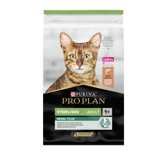 Purina Pro Plan OptiRenal Sterilised Σολομός 10kg