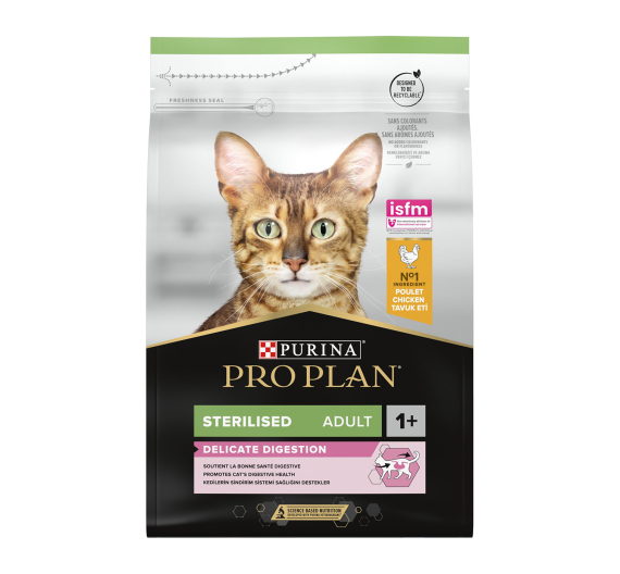 Purina Pro Plan OptiDigest Sterilised Κοτόπουλο 3kg