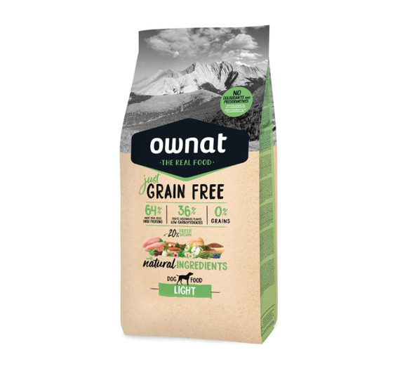 Ownat Just Dog Adult Grain Free Light 3kg