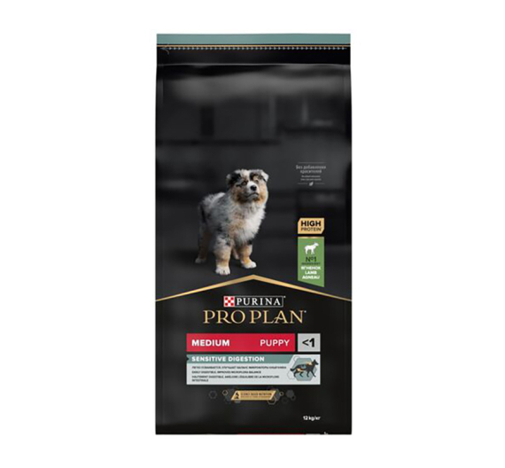 Purina Pro Plan OptiDigest Medium Puppy Sensitive Digestion Αρνί 12kg