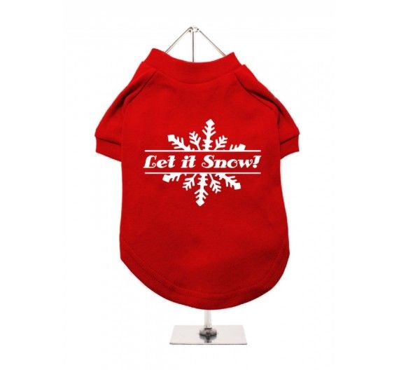 Χριστουγεννιάτικο T-shirt Σκύλου "Let It Snow" Χριστουγεννιάτικο T-shirt Σκύλου "Let It Snow"