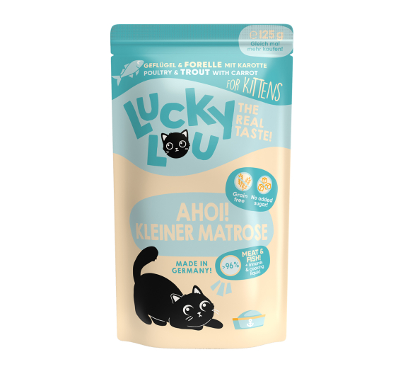 Lucky Lou LifeStage Kitten Πουλερικά & Πέστροφα 125gr