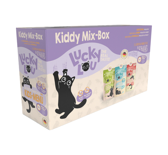 Lucky Lou LifeStage Kitten Mix Box 6x125gr 5+1 Δώρο