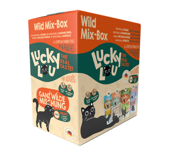 Lucky Lou LifeStage Adult Wild Mix Box  6x125gr