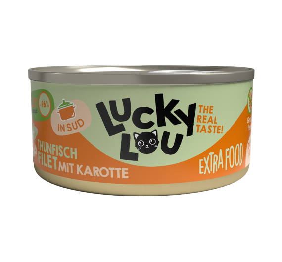 Lucky Lou ExtraFood Φιλέτο Τόνου με Καρότο σε Ζωμό 70gr