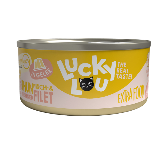 Lucky Lou ExtraFood Jelly Φιλέτο Τόνου & Κοτόπουλου 70gr