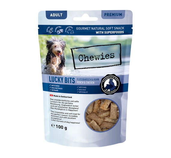 Chewies Lucky Bits Adult Πέρκα & Κοτόπουλο 100gr