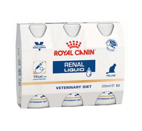 Royal Canin Vet Diet Cat Renal Liquid 3x200ml