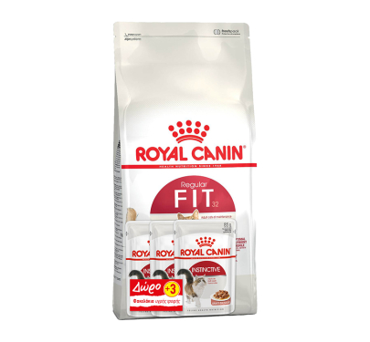 Royal Canin Fit 32 2kg + ΔΩΡΟ 3 Φακελάκια Υγρής Τροφής