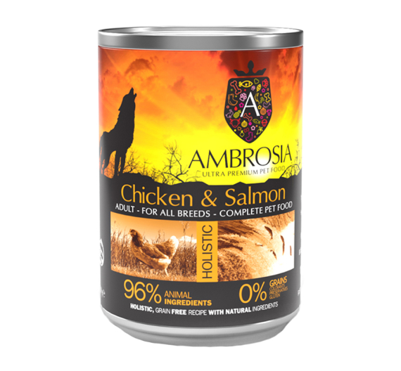Ambrosia Grain Free Adult Fresh Chicken & Salmon 400gr