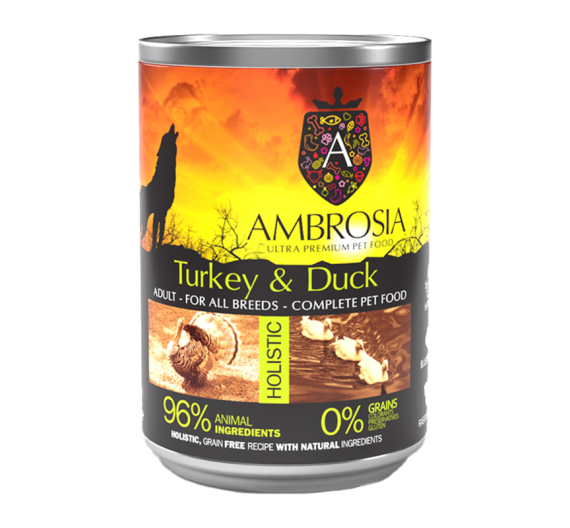 Ambrosia Grain Free Adult Sensitive Turkey & Duck 400gr