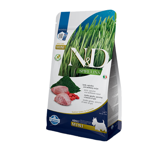 N&D Spirulina Lamb Adult Mini 2kg