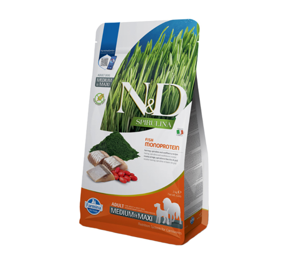 N&D Spirulina Herring Adult Med/Maxi 7kg