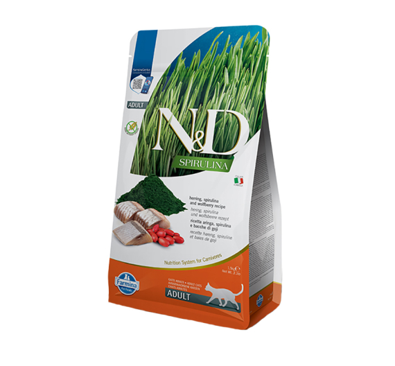 N&D Spirulina Herring Adult Cat 1.5kg