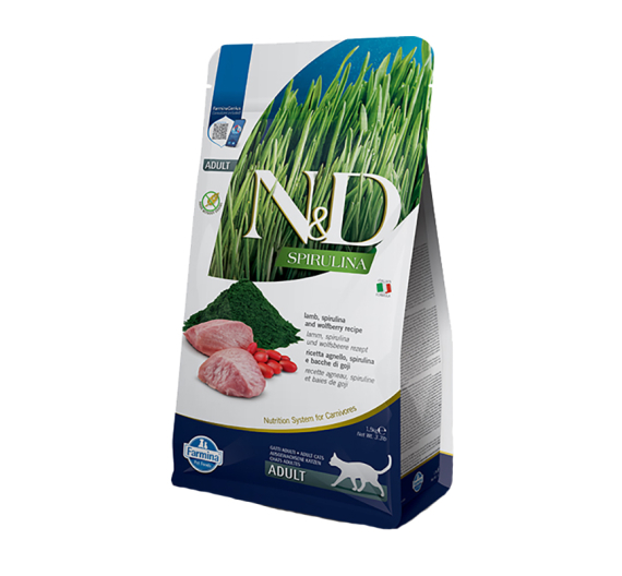 N&D Spirulina Lamb Adult Cat 1.5kg