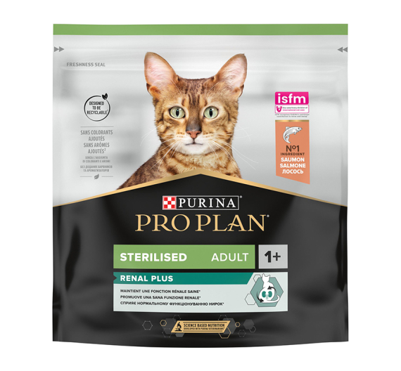 Purina Pro Plan OptiRenal Sterilised Σολομός 400gr