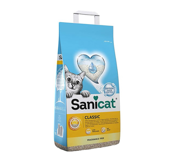 Sanicat Classic Fragnance Free 10lt Άμμος Υγιεινής Χωρίς Άρωμα