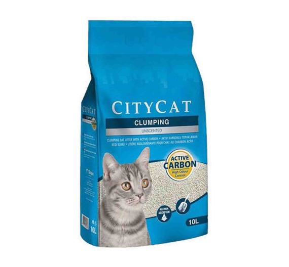 Sanicat City Cat Active Carbon 10lt Άμμος Υγιεινής με Ενεργό Άνθρακα