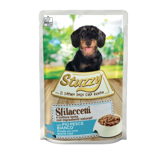 Stuzzy Dog Sfilacetti Pouches Λευκό Ψάρι 100gr