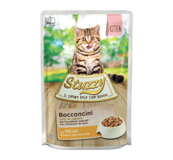 Stuzzy Kitten Pouches Κοτόπουλο 85gr