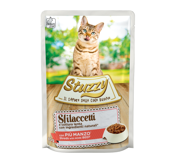Stuzzy Cat Pouches Βοδινό 85gr
