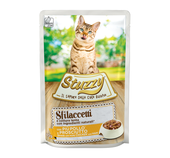 Stuzzy Cat Pouches Ζαμπόν 85gr