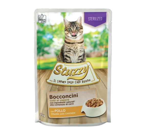 Stuzzy Cat Pouches Sterilized 85gr