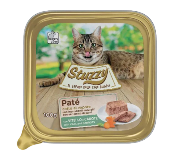 Stuzzy Cat Alucups Μοσχάρι με Καρότα 100gr